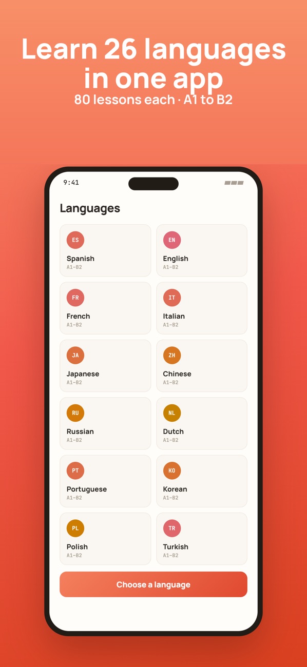 Screenshot 1 der App Langula für iOS
