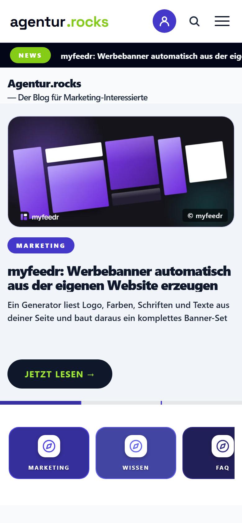Mobile Ansicht von agentur.rocks