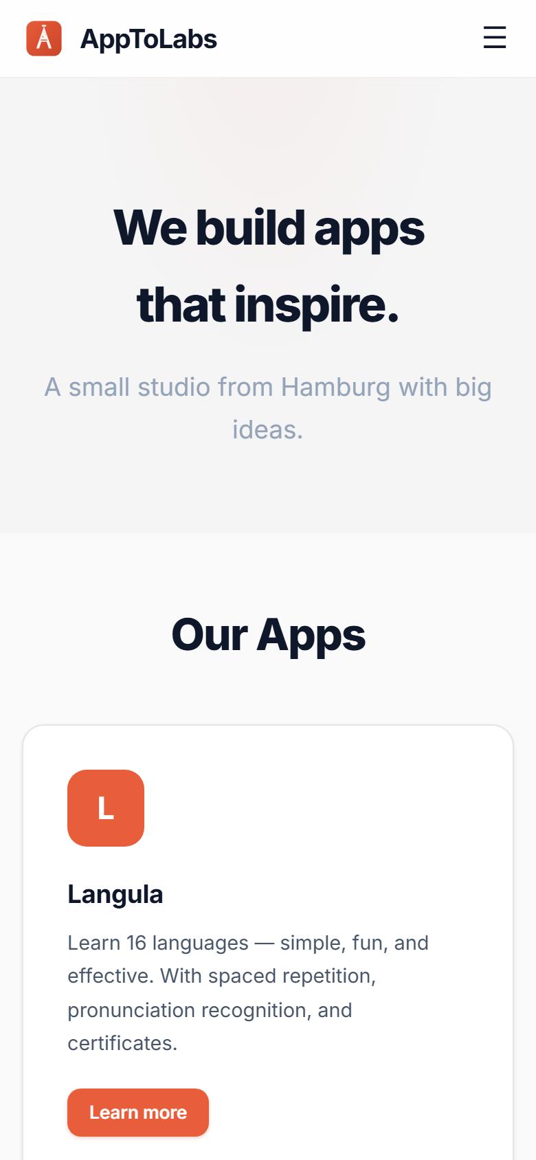 Mobile Ansicht von AppToLabs