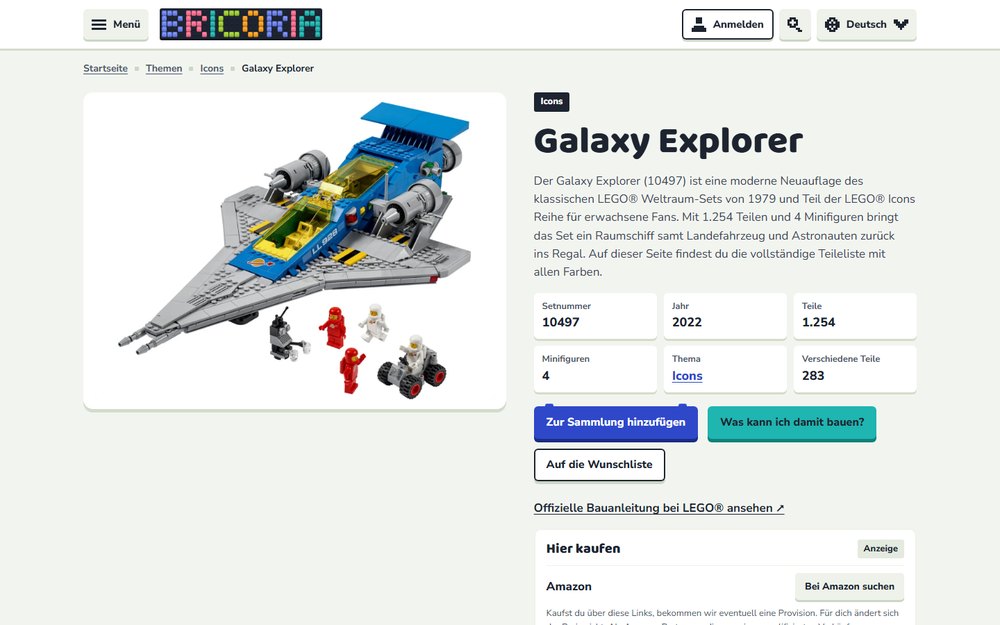 Screenshot bricoria.app/de/sets/10497-1-galaxy-explorer