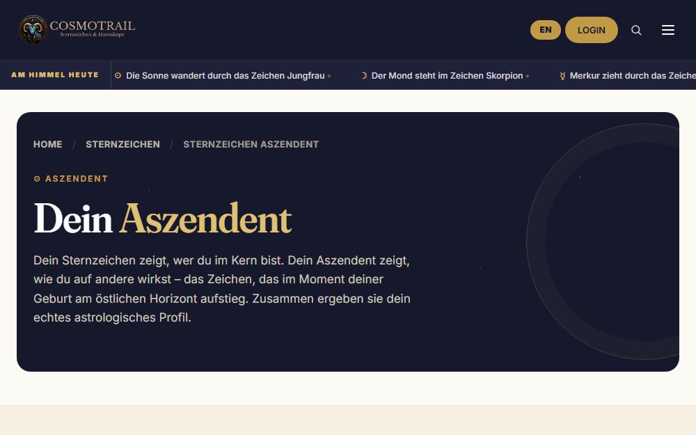 Screenshot cosmotrail.com/sternzeichen/sternzeichen-aszendent