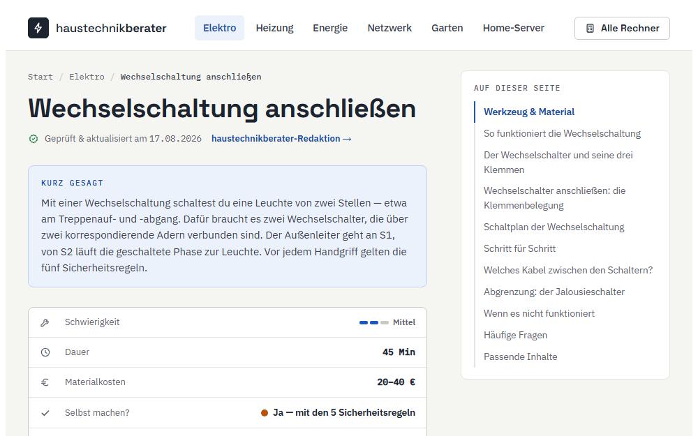 Screenshot haustechnikberater.com/elektro/wechselschaltung