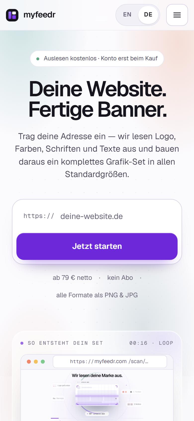 Mobile Ansicht von myfeedr