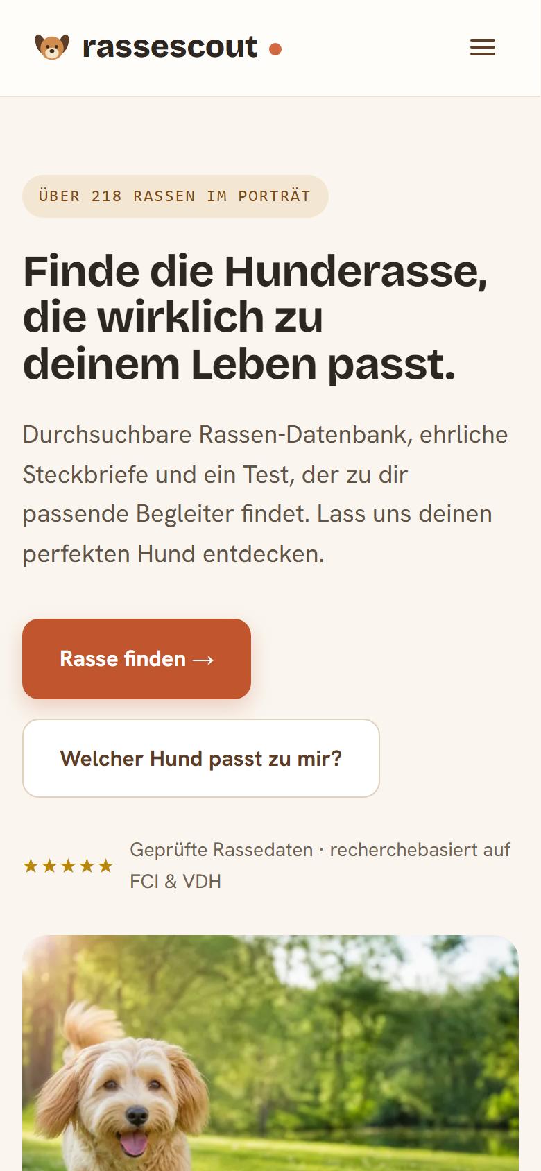 Mobile Ansicht von rassescout