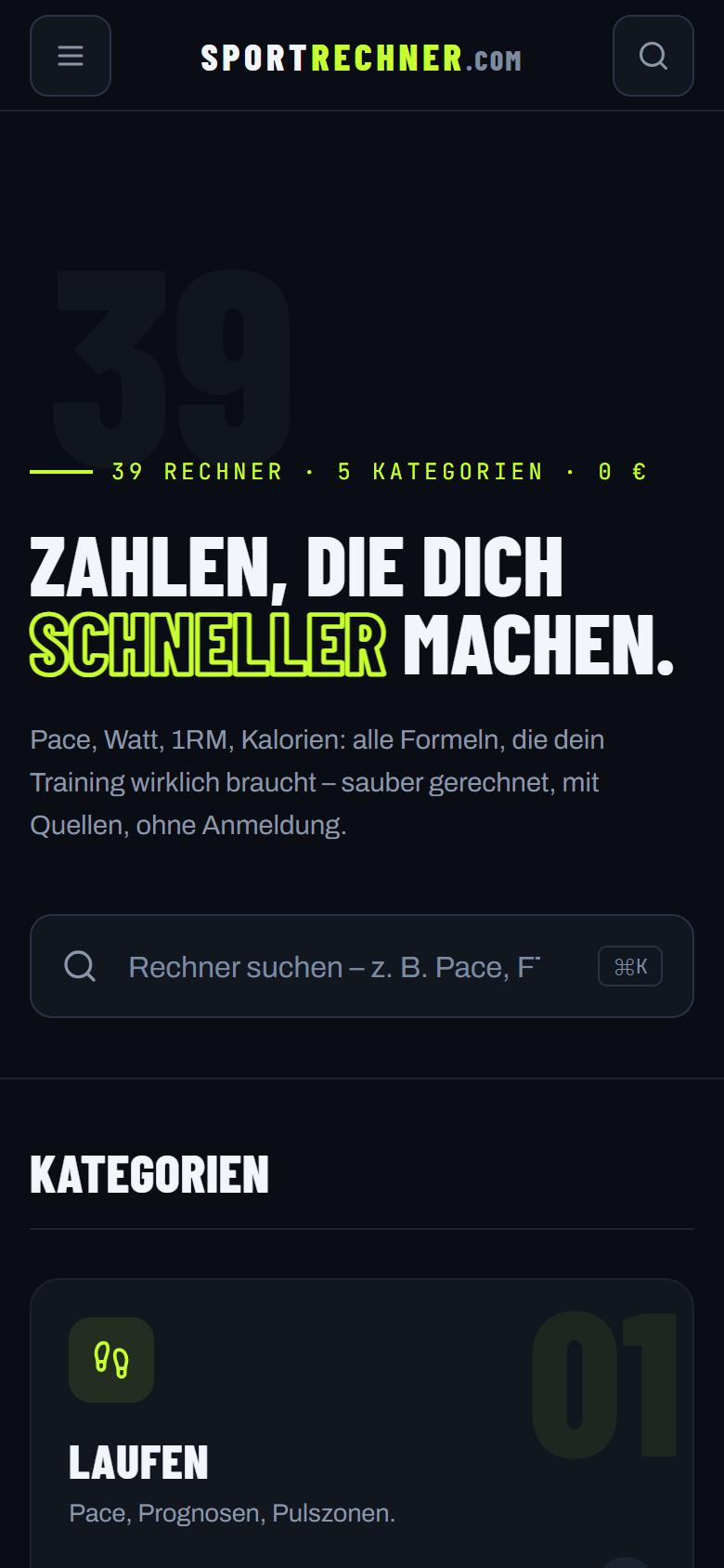 Mobile Ansicht von Sportrechner