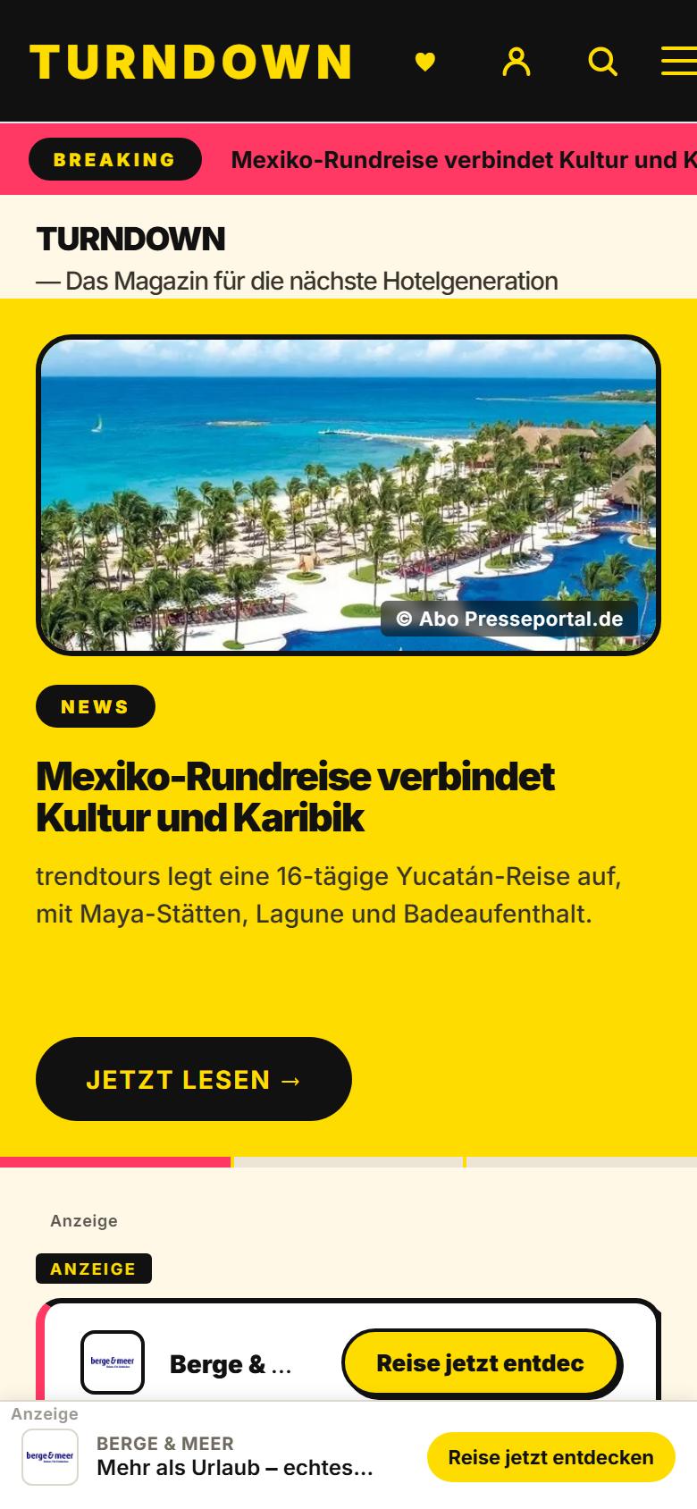 Mobile Ansicht von TURNDOWN