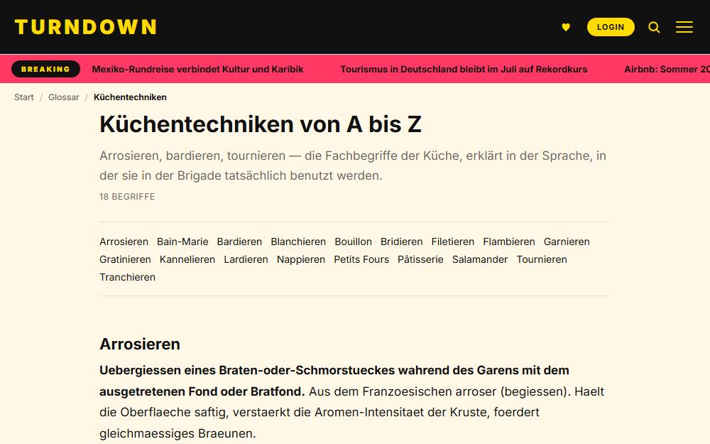 Screenshot turndown.de/glossar/kuechentechniken