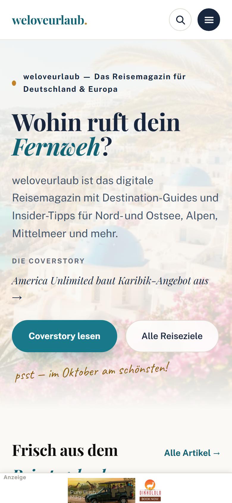 Mobile Ansicht von weloveurlaub
