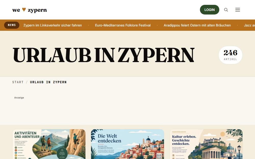 Screenshot welovezypern.de/urlaub-in-zypern